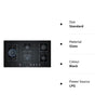 Bosch PPS9A6B90I 5 Burners Glass Gas Hob (Built in) Automatic Hob, Black