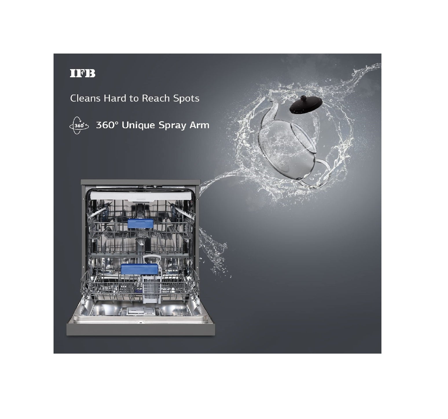 IFB Neptune VX2 Plus 16 Place Settings Free Standing Dishwasher