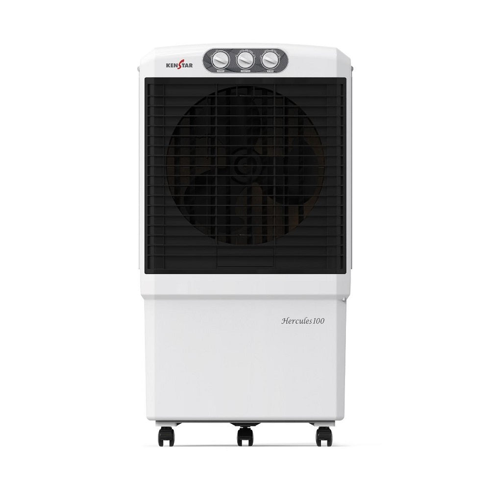Kenstar Hercules 80 Litres Honeycomb Desert Cooler With Remote (White & Black)