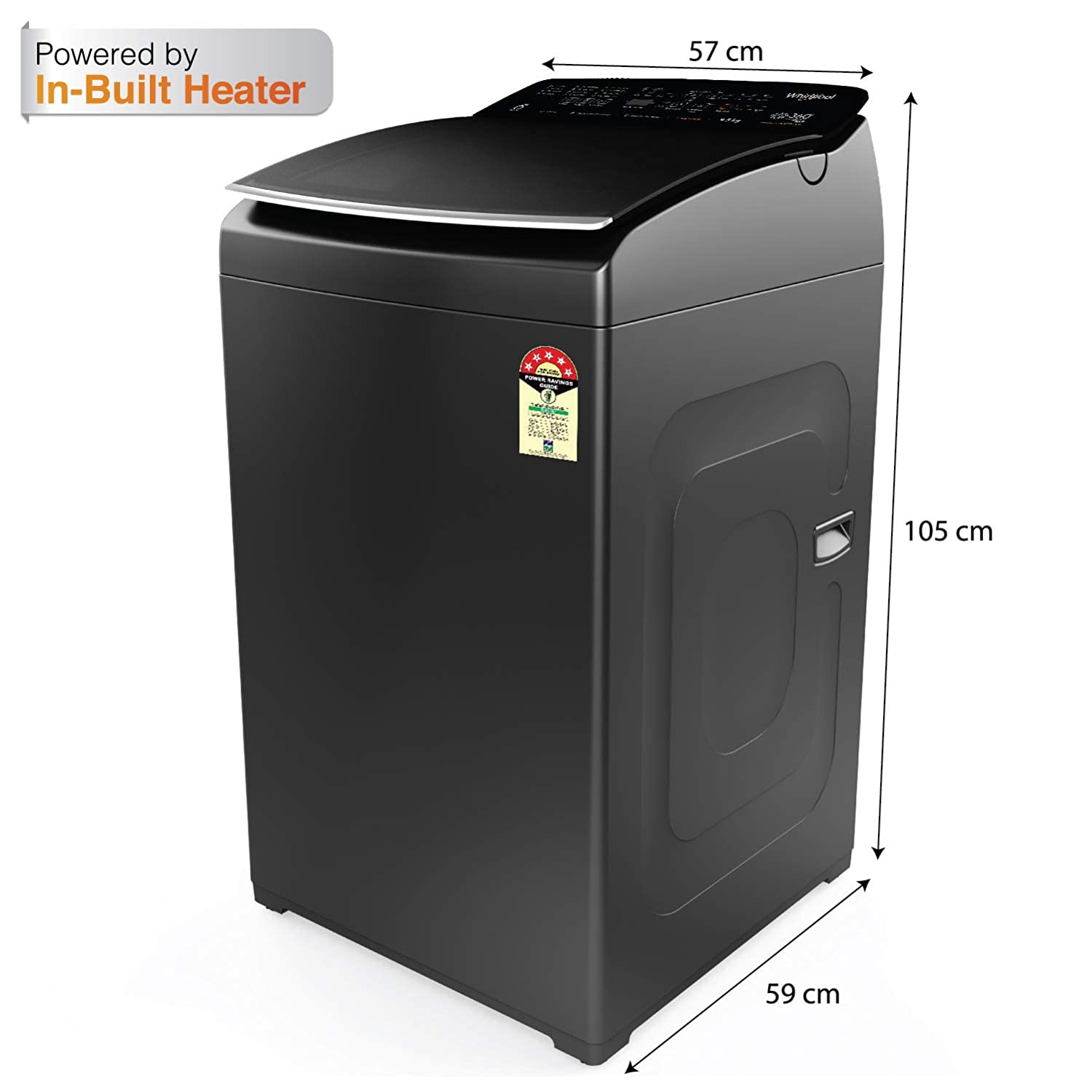 Whirlpool 9.5 kg Fully-Automatic Top Load Washing Machine, Graphite (31331)