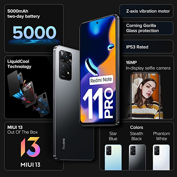 Redmi Note 11 Pro (8/128GB, Stealth Black)