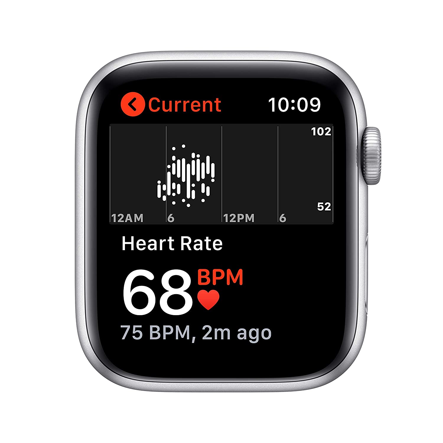 Apple Watch SE (GPS, 44mm) - Silver Aluminium Case with White Sport Band