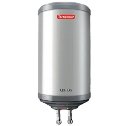 Racold CDR DLX 10 Litres 5 Star Vertical Storage Geyser (White & Grey Dome)