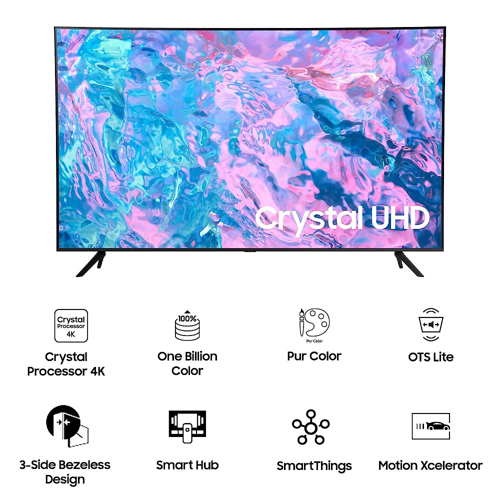 Samsung UA65CU7650KLXL Crystal 65Inch 4K UHD Smart TV
