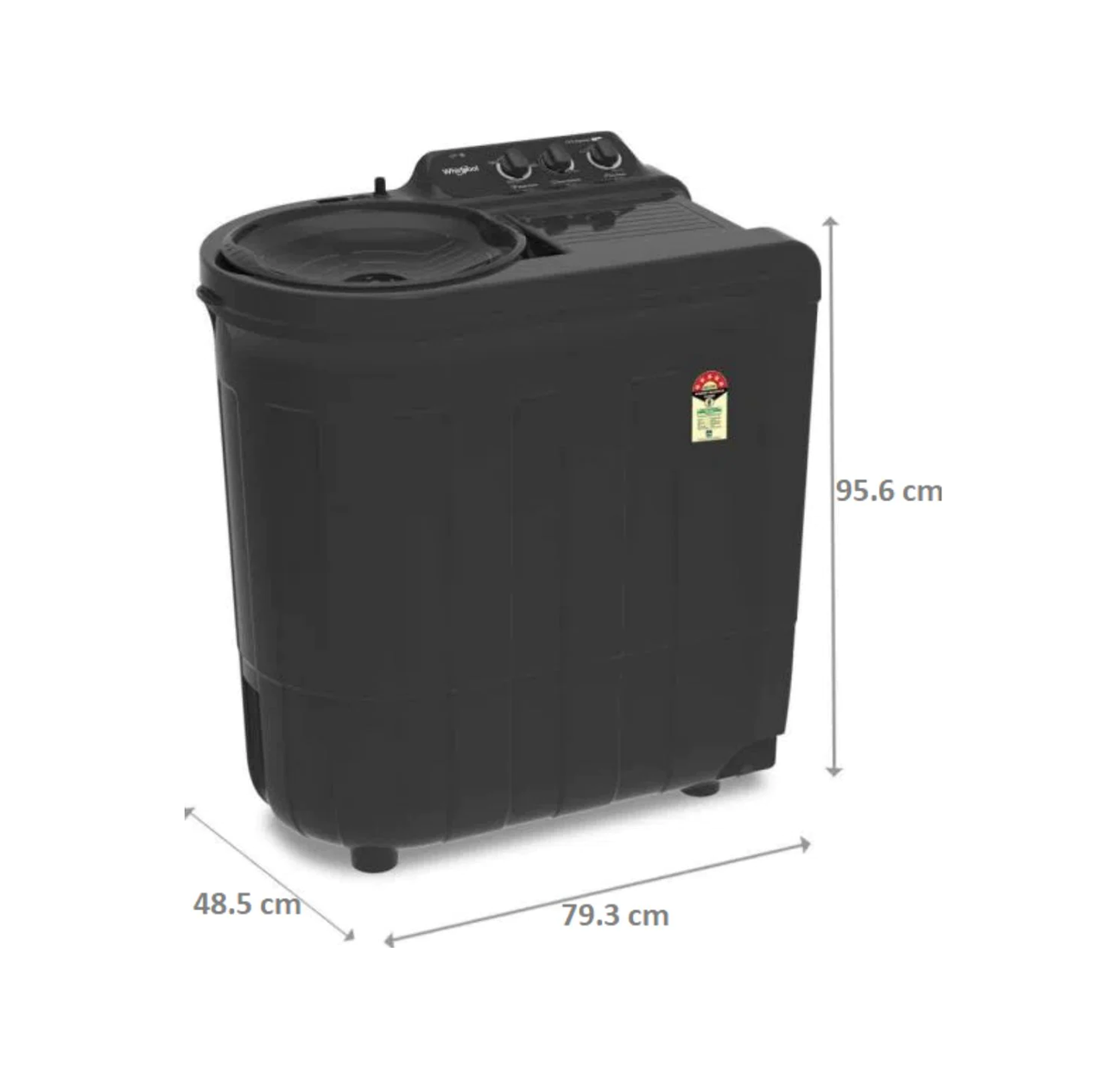 Whirlpool ACE 7.0 SUP SOAK 7 Kg Semi Automatic Top Load Washing Machine, Grey (30299)
