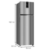 Whirlpool Illusia Steel 292L Frost Free Double Door Refrigerator (21675)