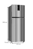 Whirlpool IF Pro INV CNV 355 Illusia Steel (2S)-TL 308L 2 Star Frost Free Double Door Refrigerator (21686)