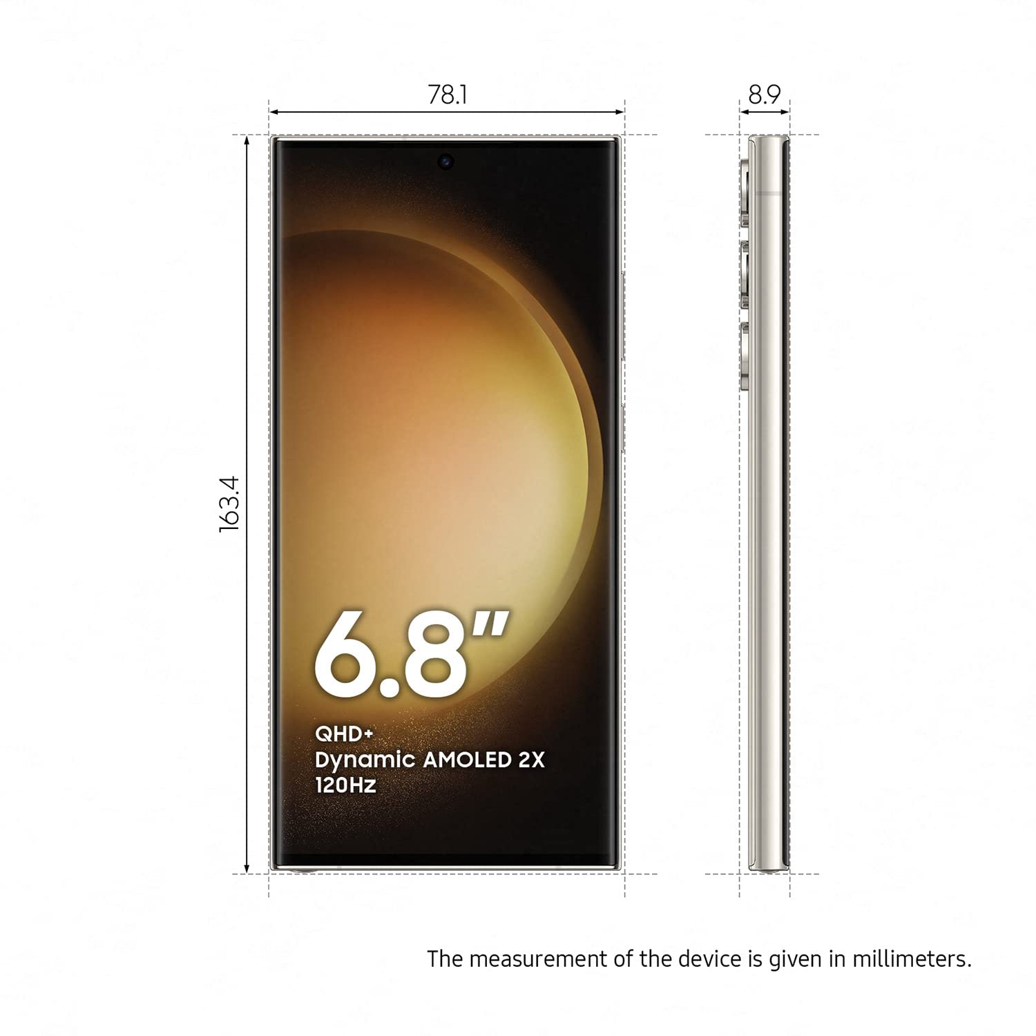 Samsung Galaxy S23 Ultra 5G (12/256GB, Beige)