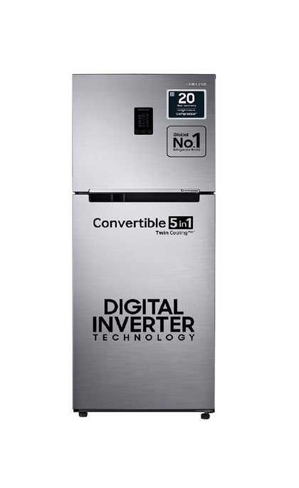Samsung RT34C4523S8/HL 301L 3 Star Convertible Digital Inverter Frost-Free Double Door Refrigerator (Elegant Inox)