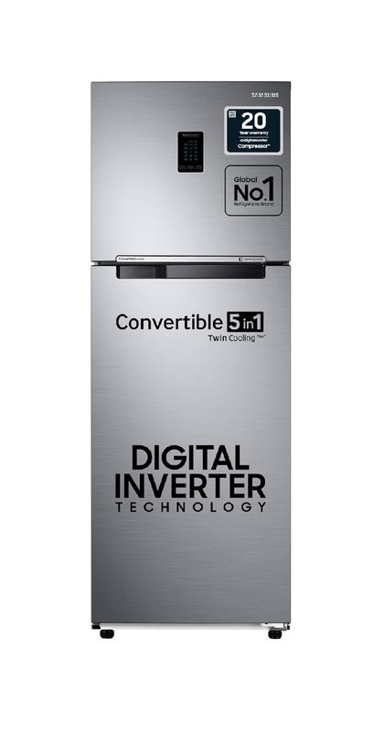 Samsung RT37C4523SL/HL 322L Frost-Free Double Door Refrigerator (Ez Clean Steel)
