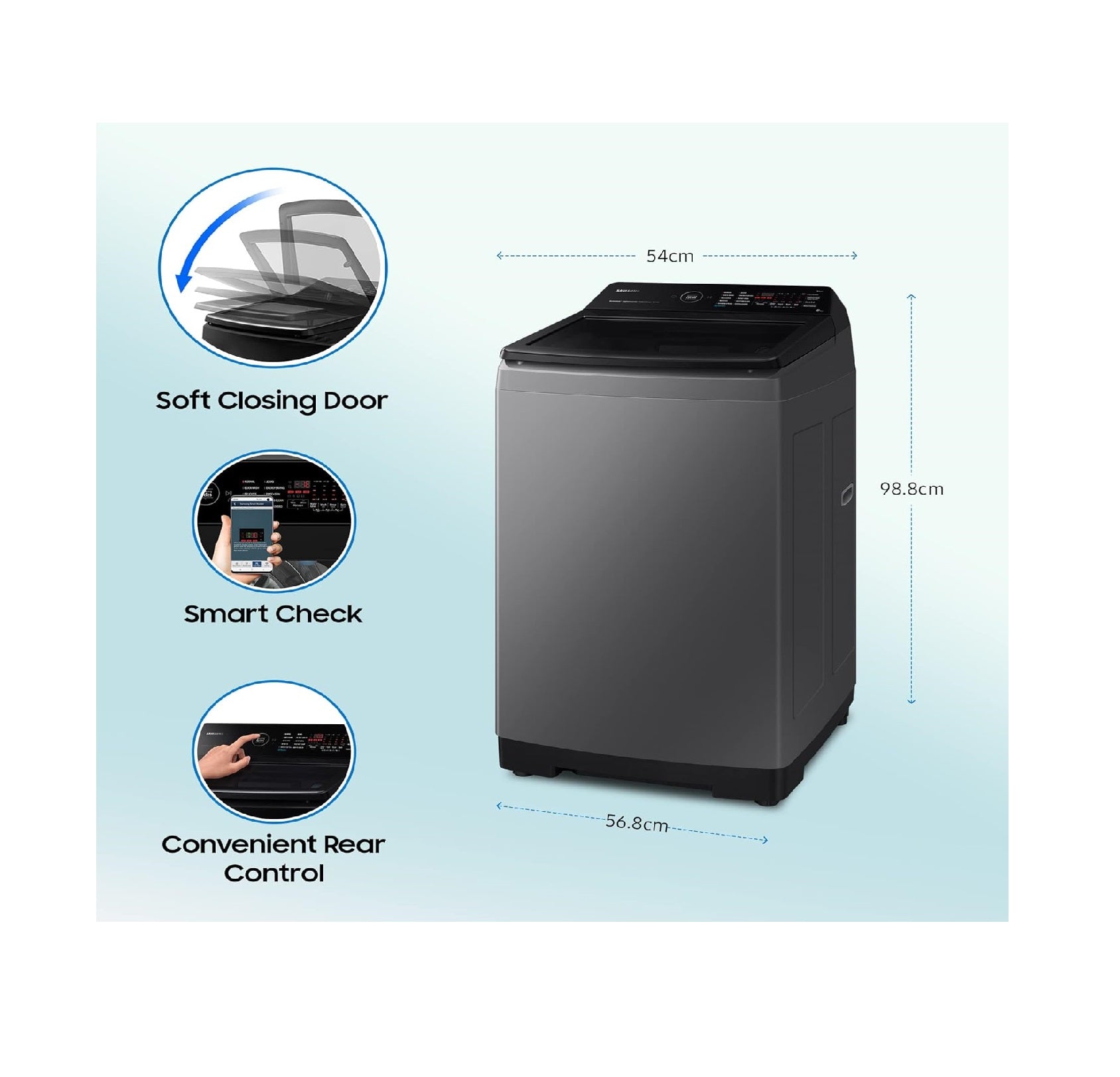 Samsung WA80BG4582BDTL 8 Kg Fully Automatic Top Load Washing Machine (Rose Brown)