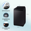 Samsung WA70BG4546BV/TL 7 Kg Fully-Automatic Top Load Washing Machine (Black Caviar)