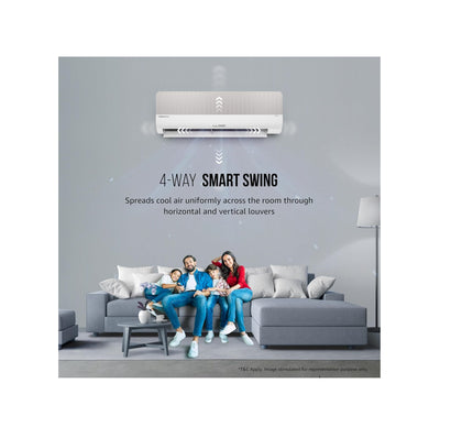 Lloyd Stylus GLS12V3FOGSY 1.0 Ton 3 Star Wi-Fi Inverter Split AC (White/Grey Facia)