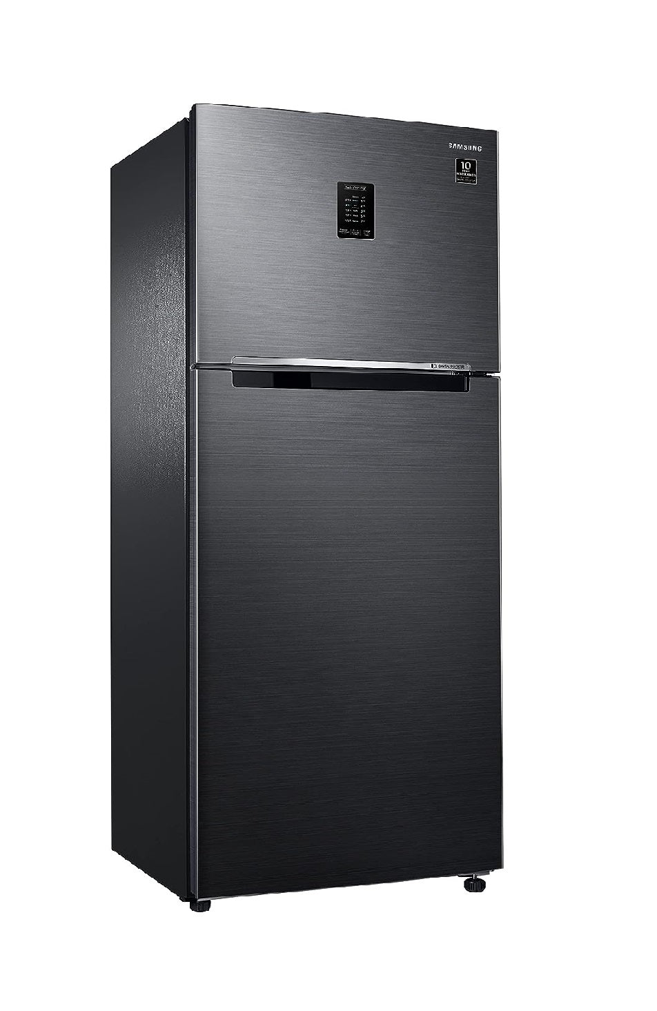 Samsung RT42C5C52BS/HL 376L 2 Star Inverter Frost-Free Convertible 5 In 1 Curd Maestro Double Door Refrigerator (Black Inox)