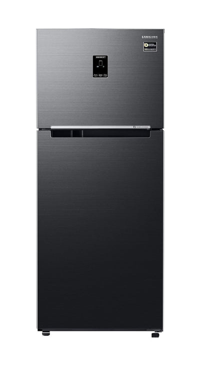 Samsung RT42C553EBX/HL 385L 3 Star Frost Free Double Door Refrigerator, Luxe Black