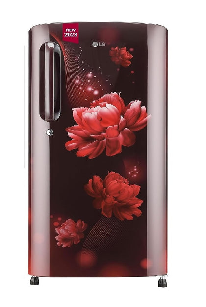 LG GL-B201ASCD 185 L 3 Star Direct-Cool Single Door Refrigerator (Scarlet Charm)