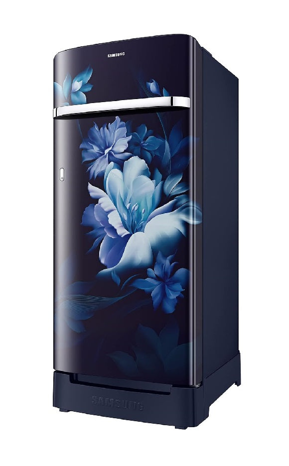 Samsung RR23C2H35UZ/HL 215L Direct-Cool Single Door Refrigerator (Midnight Blossom Blue)