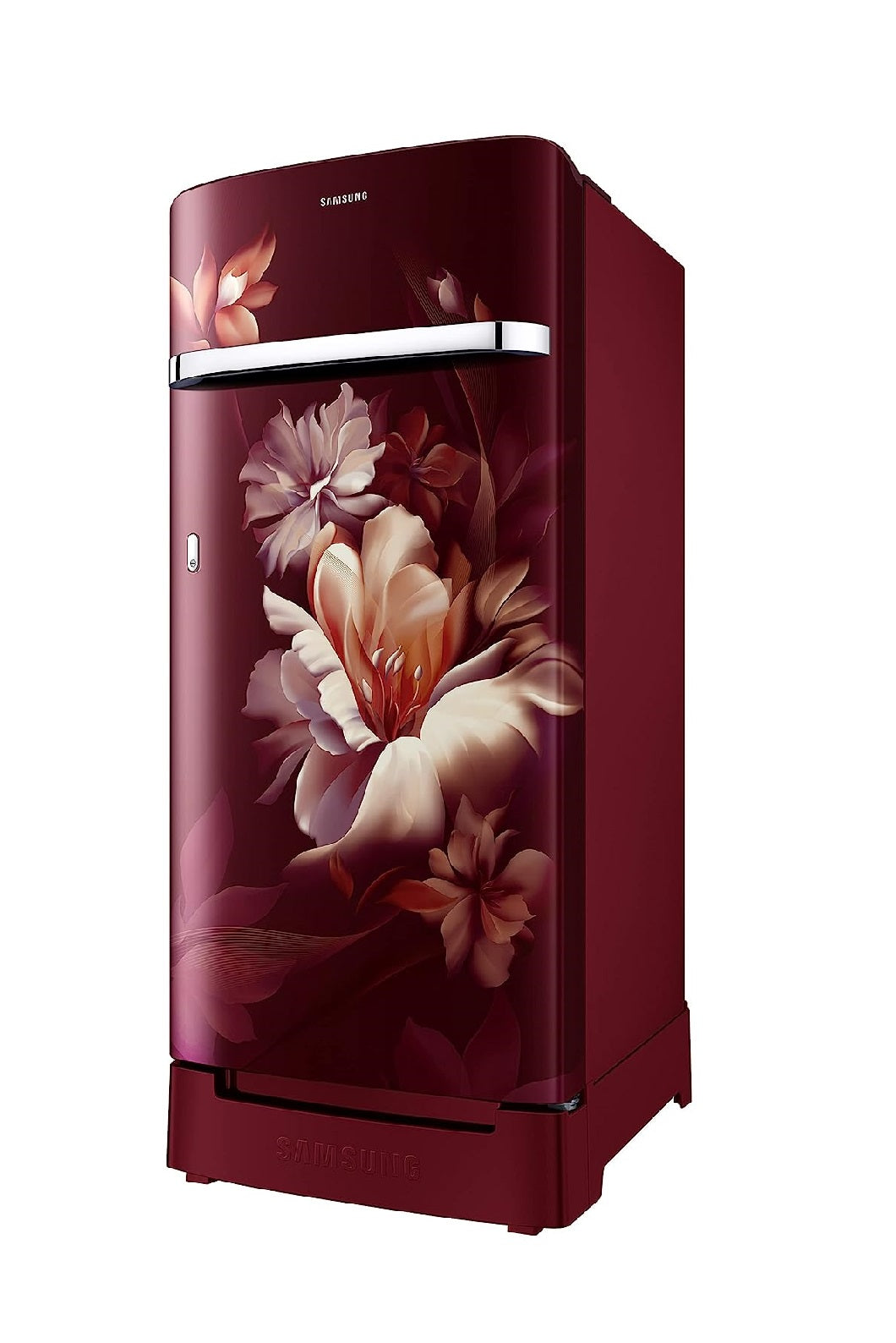 Samsung RR21C2H25RZ/HL 189L 5 Star Inverter Direct-Cool Single Door Refrigerator, Midnight Blossom Red