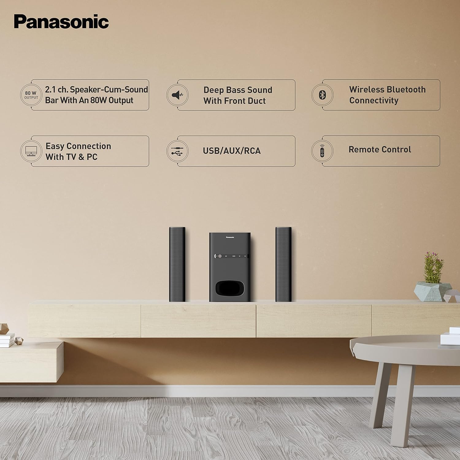 Panasonic SC-HT260GWK Multimedia Speaker