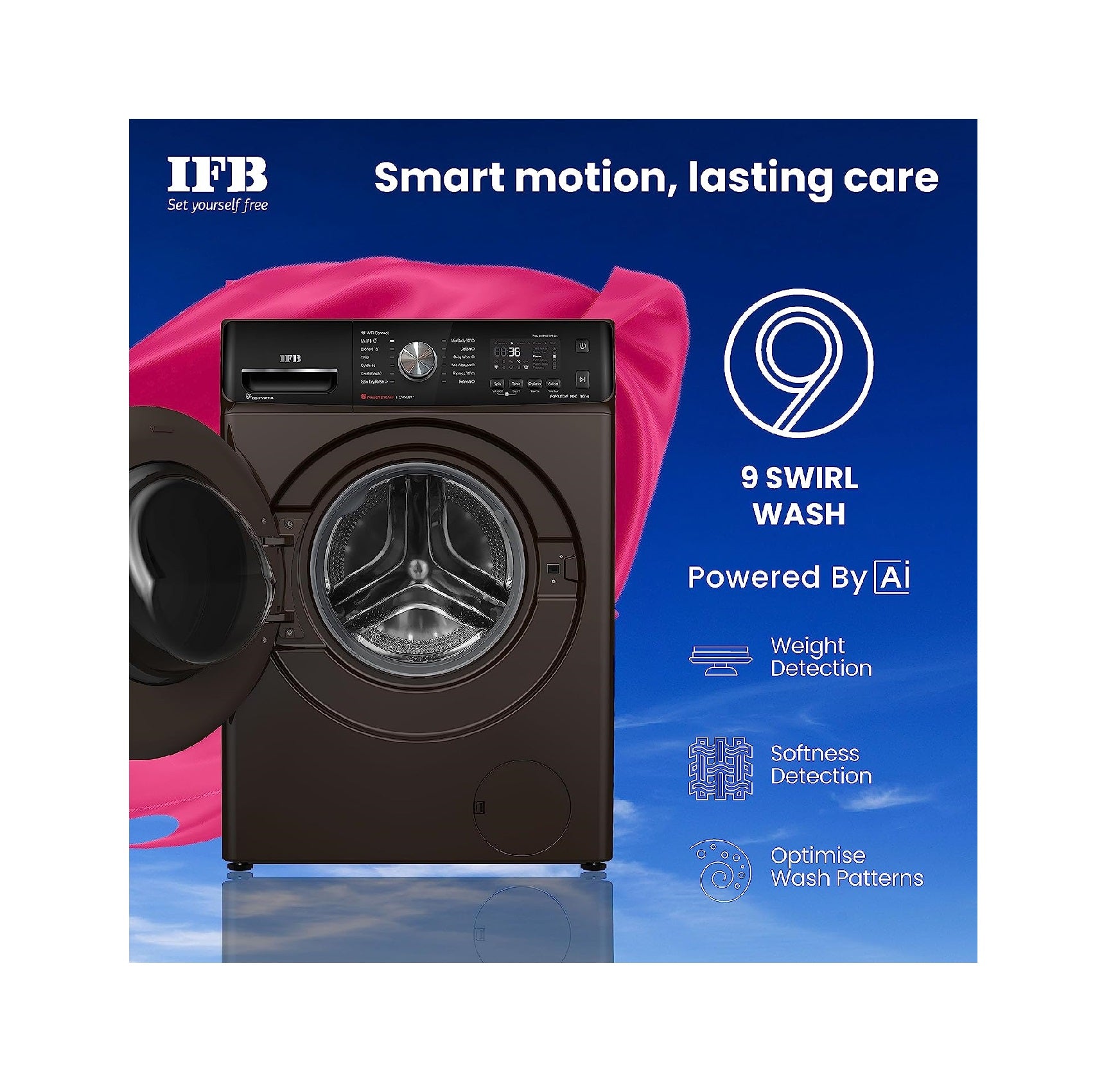 IFB EXECUTIVE MXC 9 Kg 5 Star Front Load Fully Automatic Washing Machines (9014)