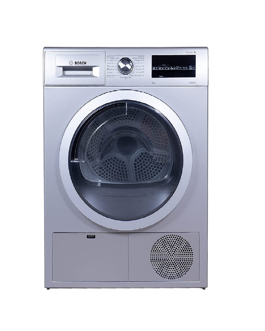 Bosch WTG8640SIN 8 kg Fully Automatic Condenser Tumble Dryer, Silver