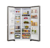 LG L257CPZ3 630 Ltrs Frost Free Side by Side Refrigerator (Shiny Steel)