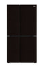 LG GL-B257DLN3 650L Side By Side Refrigerator, Linen Brown