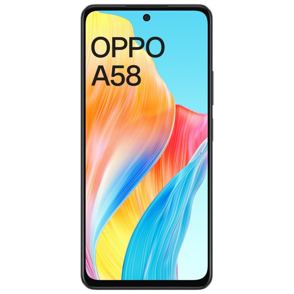 Oppo A58 (6/128GB, Glowing Black)