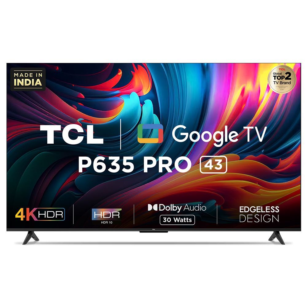 TCL 43P635 PRO 43 4K UHD Smart Google TV