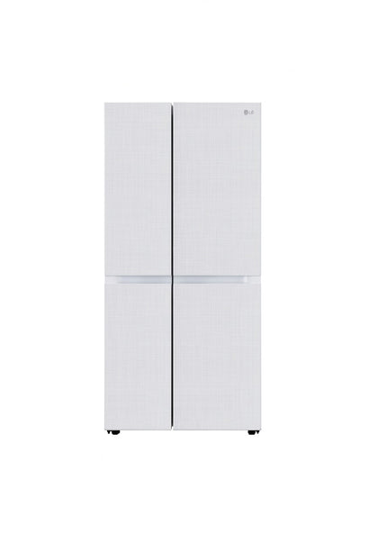 LG GL-B257DLW3 650 Ltrs Convertible Side By Side Refrigerator, Linen White