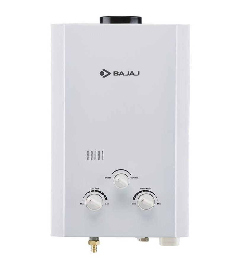 Bajaj Geyser Majesty Duetto Gas Ltr Vertical Water Heater LPG), White