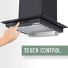 Faber Mercury Hc Tc Bk 60 Auto Clean Wall Mounted Chimney