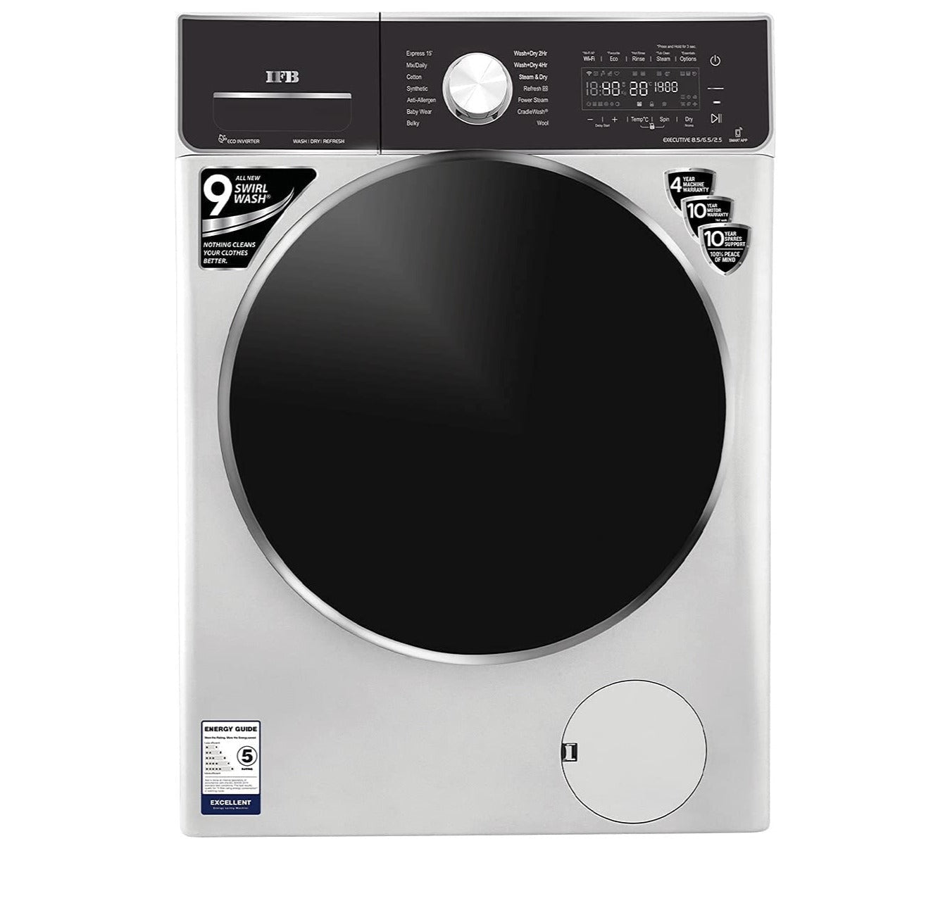 IFB Executive ZXS 8.5kg Inverter Washer Dryer Fresh (Silver)