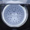 Godrej WSEDGE ULT 80 5.0 DB2M CSBK/WHBK, Crystal Black, Tri-Roto Scrub Pulsator 8 Kg 5 Star Semi-automatic Top Loading Washing Machine (0338)