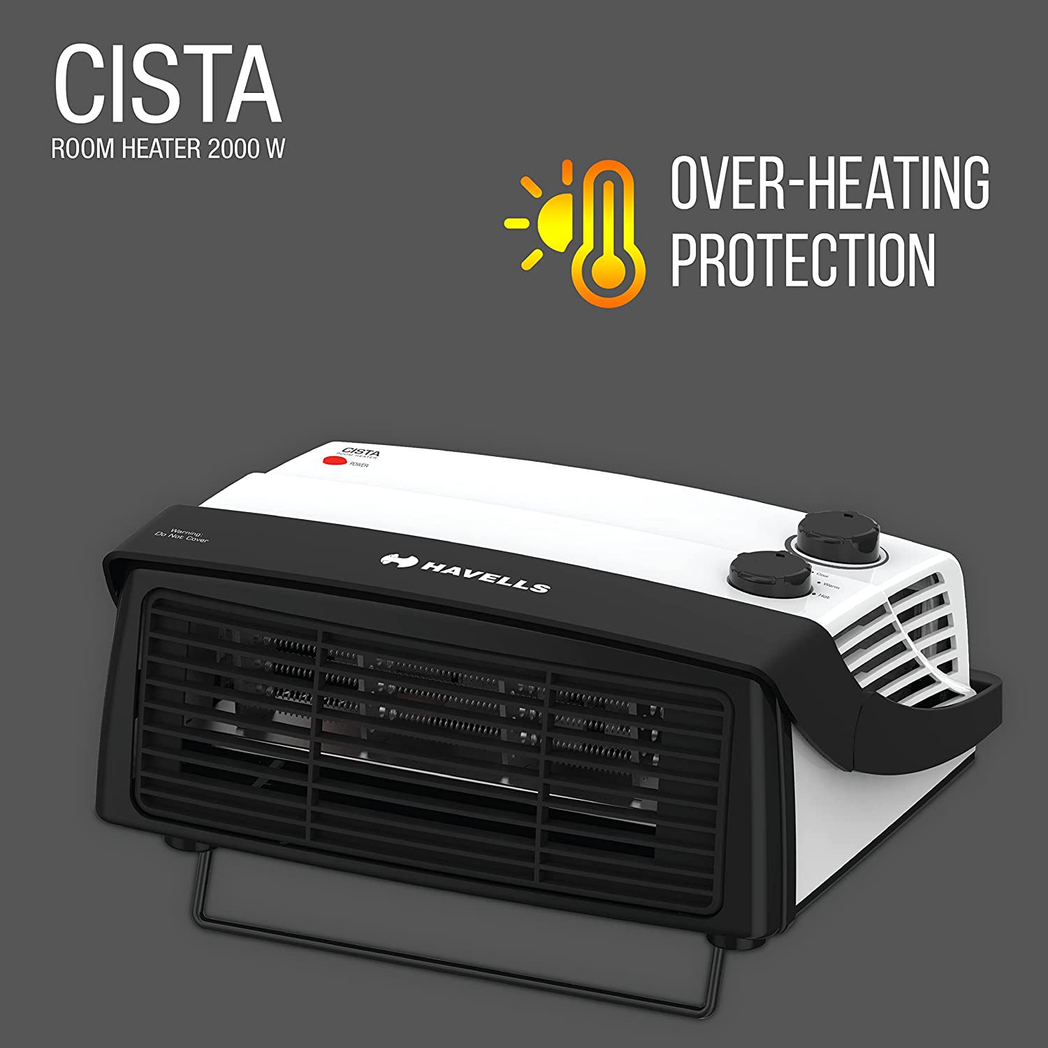 Havells Cista Room Heater (White)