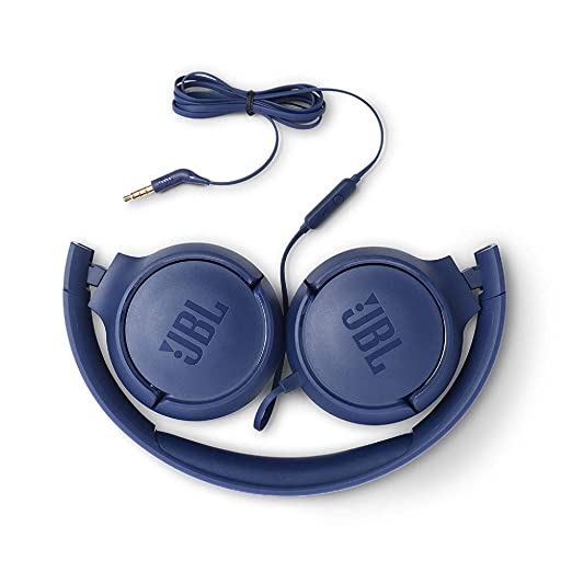 JBL Tune 500 Powerful Bass On-Ear Headphones With Mic