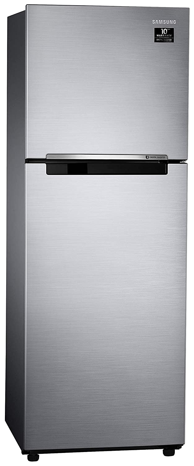 Samsung RT28T3042S8/NL 253 L 2 Star Inverter Frost-Free Double Door Refrigerator (Elegant Inox Light Doi Metal)
