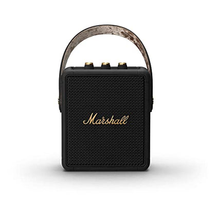 Marshall Stockwell II 20 Watt Wireless Bluetooth Portable Speaker (Black & Brass)