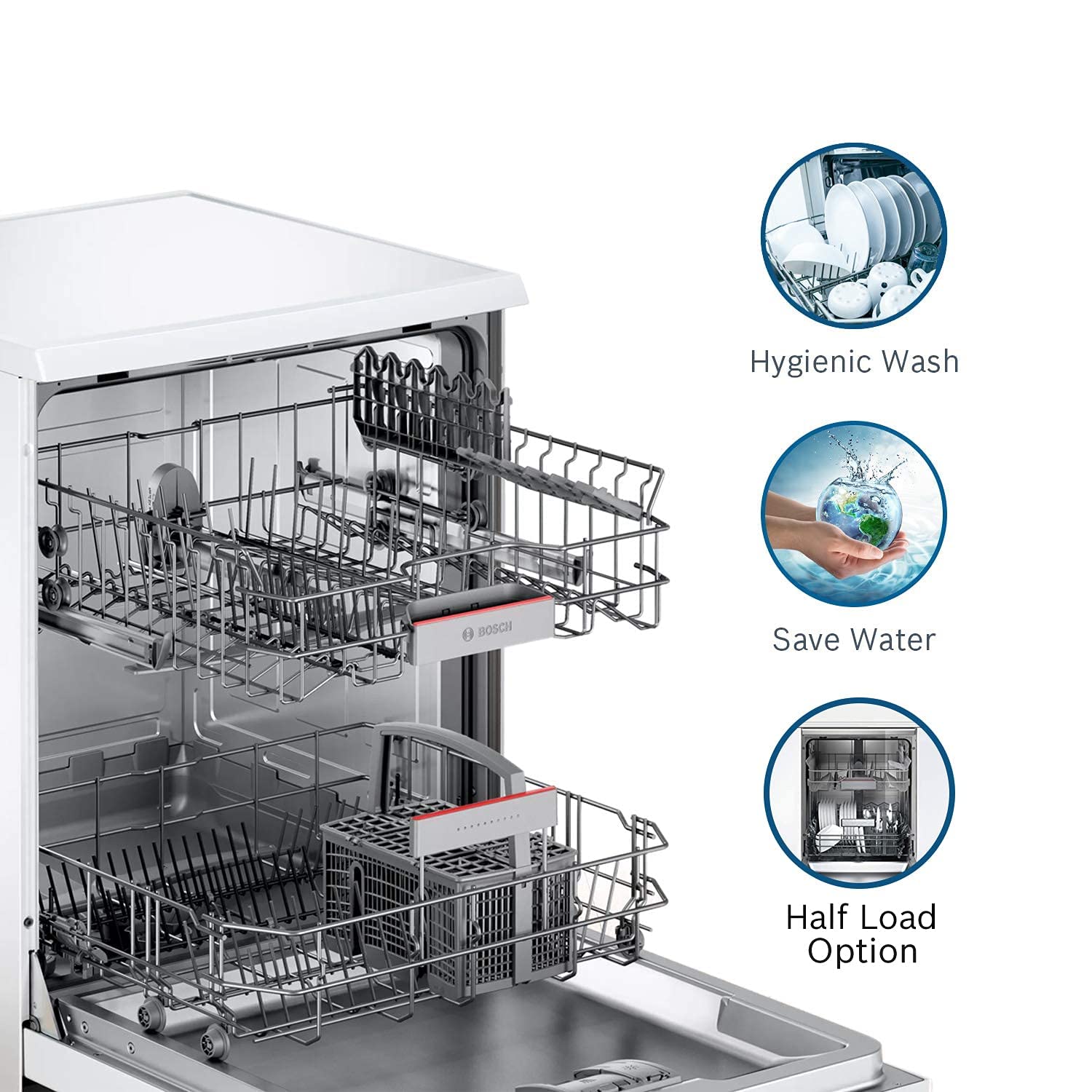 Bosch SMS66GW01I 13 Place Setting Dishwasher