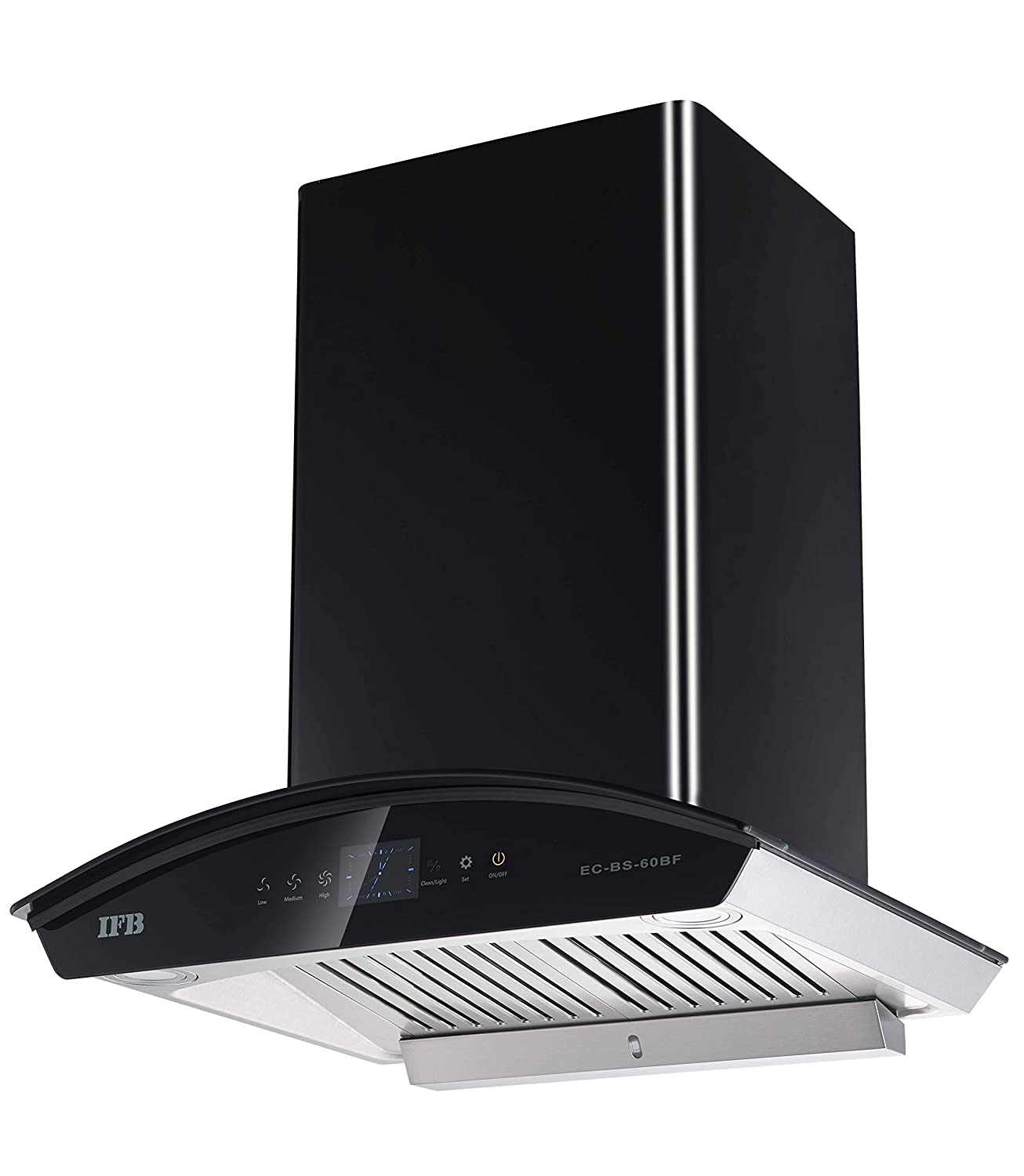 IFB EC-BS-HS-60BF 60cm Auto-Clean Curved Glass Kitchen Chimney