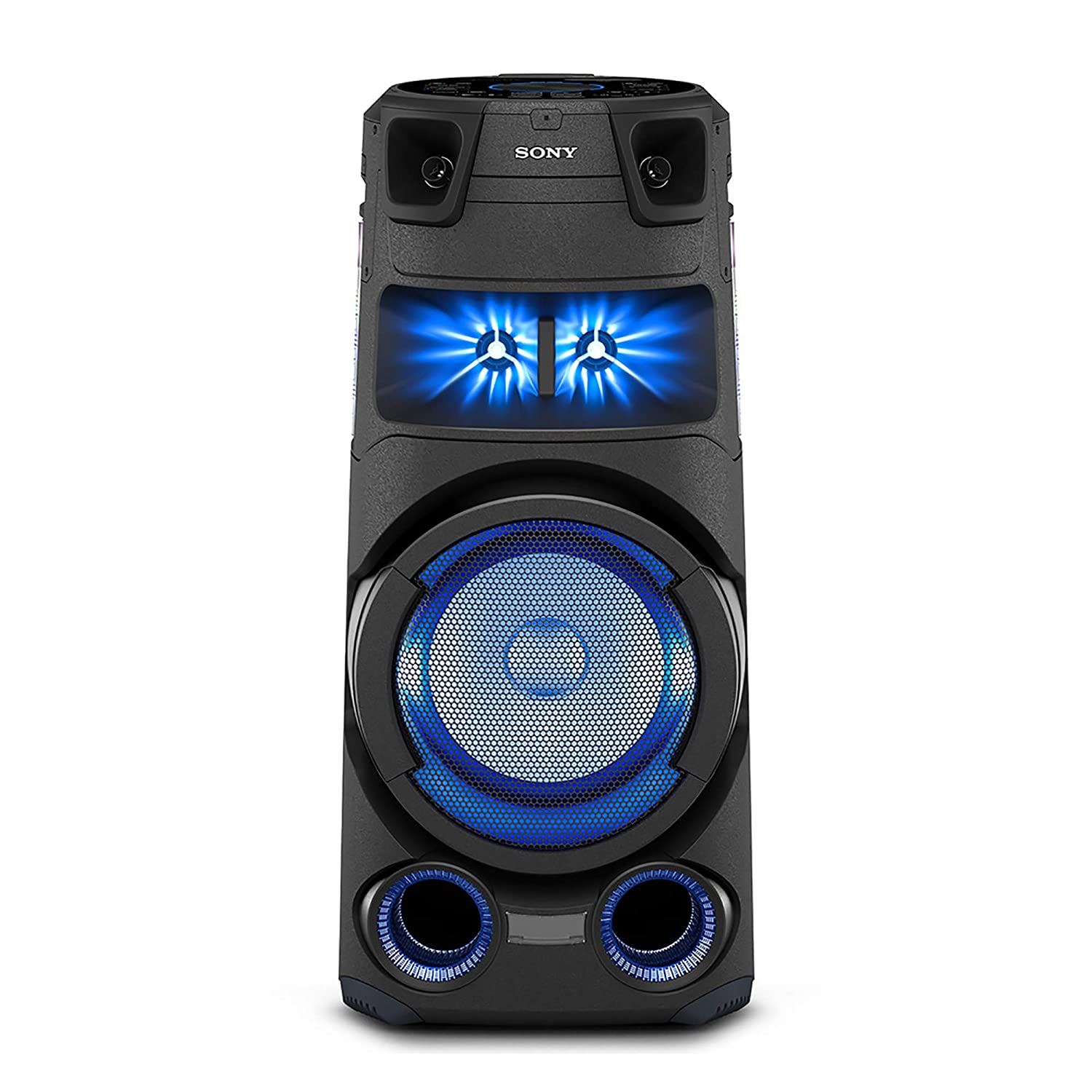 Sony MHC-V73D High Power Party Speaker with Bluetooth Technology (Karaoke, Gesture Control, Party Light, Taiko) - Black