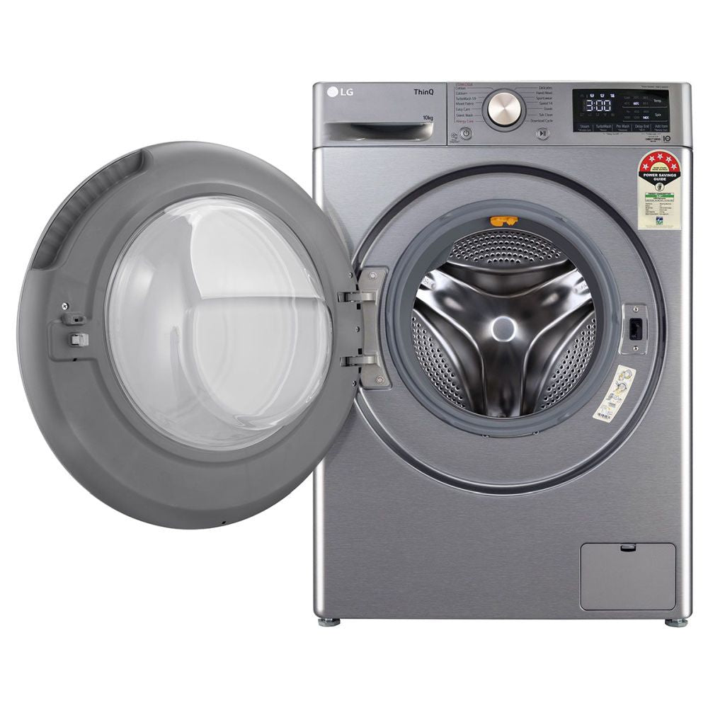 LG FHP1410Z7P 10 Kg Front Loading Fully Automatic Washing Machine, Platinum Silver