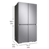 Samsung RF70A90T0SL/TL 705 litres French Door Refrigerator, Real Stainless