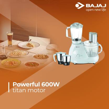 Bajaj Food Factory FX 11 600 Watts Food Processor (White)