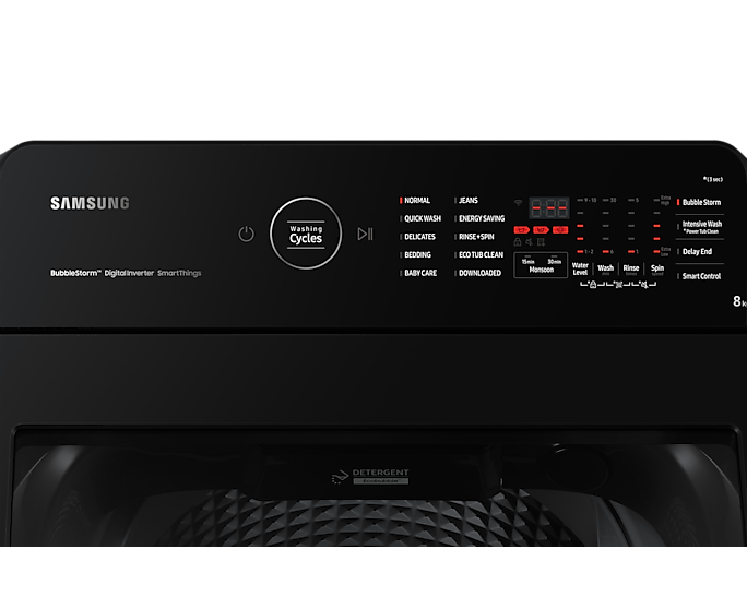 Samsung WA80BG4542BD/TL 8.0 kg Ecobubble™ Top Load Washing Machine with Wi-Fi Connectivity