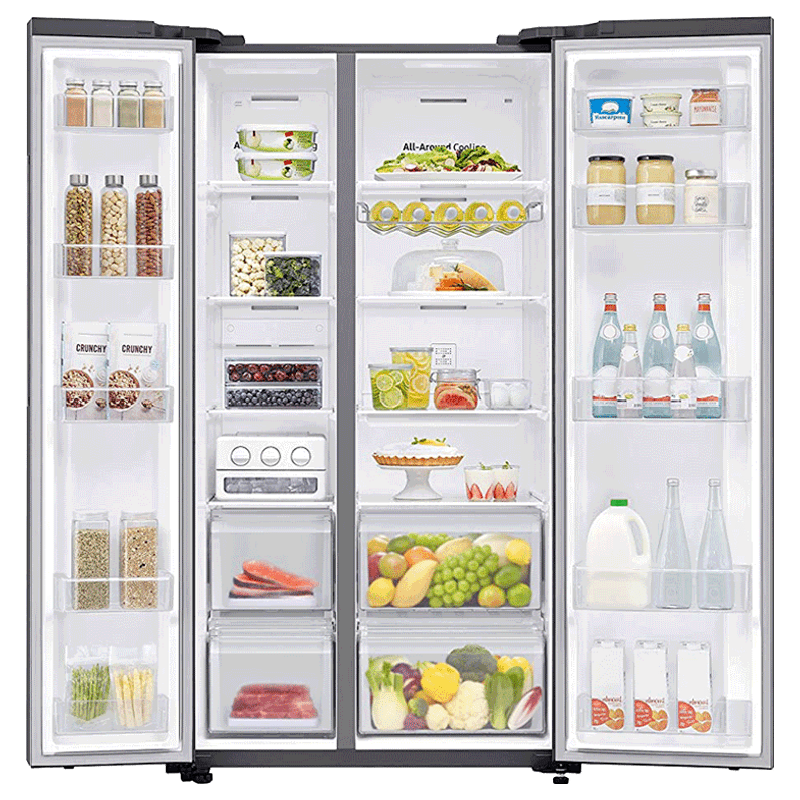 Samsung RS72R5011SL/TL 700 L Inverter Frost-free Side-by-Side Refrigerator (EZ Clean Steel)