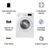 Samsung WW65R20EKMW 6.5 Kg Fully-Automatic Front Loading Washing Machine (DA White)