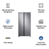 Samsung RS72R5011SL/TL 700 L Inverter Frost-free Side-by-Side Refrigerator (EZ Clean Steel)