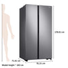 Samsung RS72R5011SL/TL 700 L Inverter Frost-free Side-by-Side Refrigerator (EZ Clean Steel)