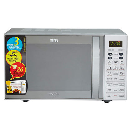 IFB 25SC4 25 L Convection Microwave Oven (Metallic Silver, With Starter Kit)